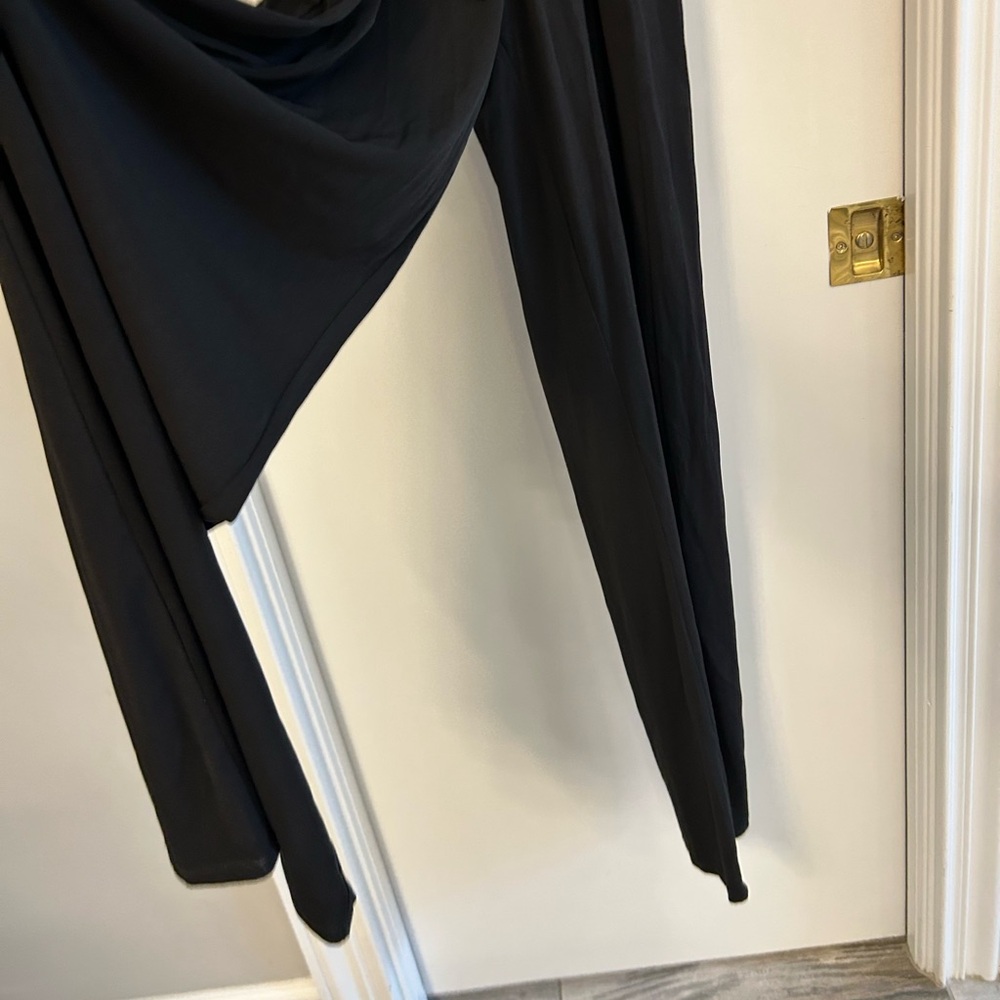 Michael Kors Black Long Sleeve Jumpsuit with Lace Sleeves - Picture 6 of 10